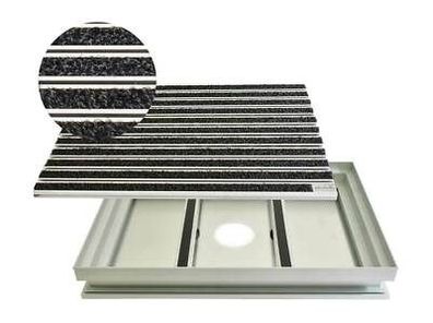 Alu-Schmutzfangwanne Outdoor rutschsicher langlebig UV-bestaendig