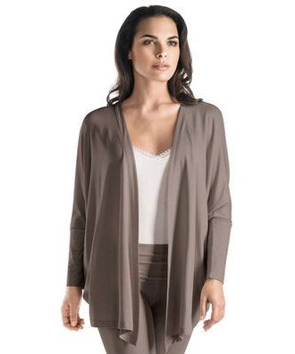 Hanro Lounge Jacket Chelsea- Lyocell/ Elasthan- Fb dusty olive- Größe XS bis L