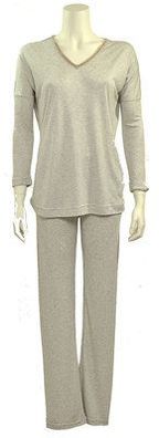 Pyjama Schlafanzug Kendall Marke Pluto- Modal Kaschmir- Fb sand grey- Gr 36- 46
