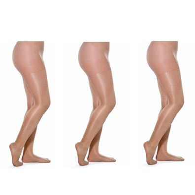 3er Pack Strumpfhosen in Dunkelbeige - Vielseitig, Bequem und Stilvoll
