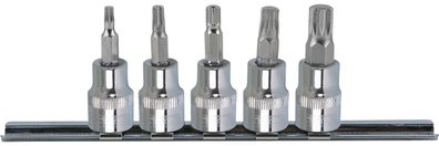 KS TOOLS 3/8" CHROMEplus Bit-Stecknuss-Satz XZN, 5-tlg M4-M10