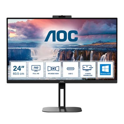 AOC Value-line 24V5CW/BK - V5 series - LED-Monitor - 61 cm (24") (23.8" sichtba... ->