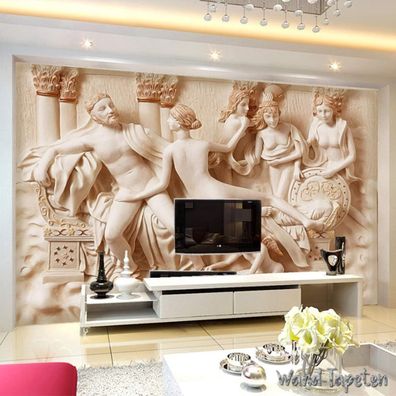 Exklusives 3D Wandpanel - Europäische Figuren Relief Wandgestaltung 7211