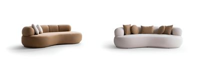 Brauner couchgarnitur brauner 3-Sitzer-Sofa beiger Sofa Wohnzimmermöbel