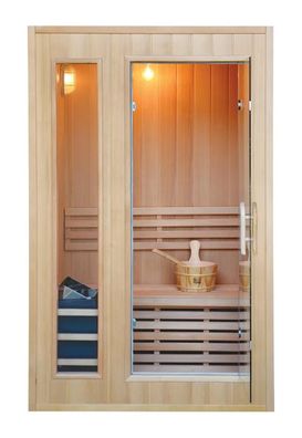 Traditionelle Outdoor-Sauna für 1-2 Personen mit Dampffunktion