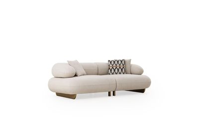 Modernes 3-Sitzer Stoffsofa Luxuriöse Wohnzimmer Textil Couch