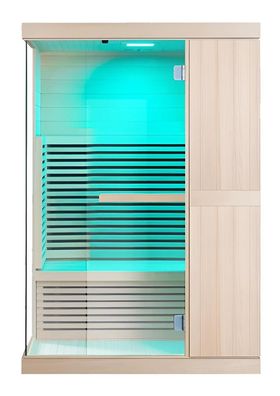 Infrarot-Sauna für 2 Personen, ausgestattet mit einer roten Lichttherapie