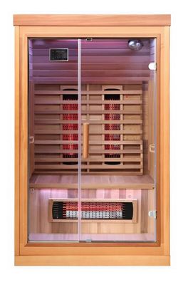 Infrarotsauna Full Spectrum mit Rotlicht Sauna für zu Hause Massivholz Sauna