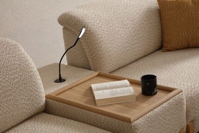 Beiger Tisch für das Wohnzimmer Holztisch Tisch für das Sofa
