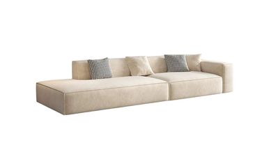 Stilvolles beiges Sofa mit Kompressionsfunktion Sofa für das Wohnzimmer