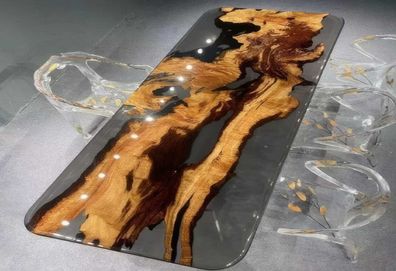 Rechteckiger Esstisch Epoxidharz Tisch Robuste Esszimmer Tische