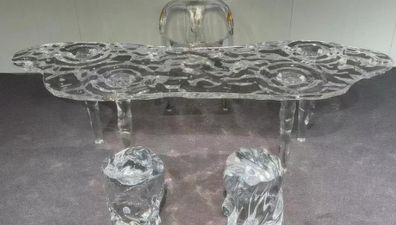 Designer Esstisch Luxuriöser Transparenter Esszimmertisch