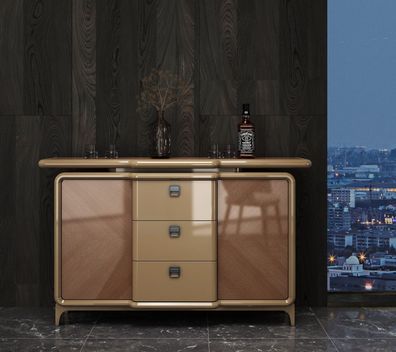 Elegante Anrichte in Beige-Braun – stilvoll und praktisch