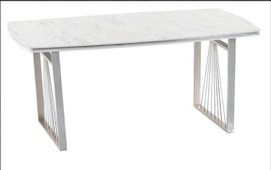 Moderner Esstisch weißer Tisch Esszimmer Wohnzimmer luxuriöses Design Tische