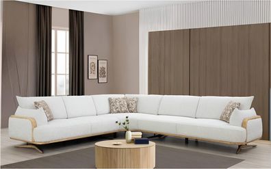 Stilvolles Ecksofa in L-Form mit modernem Design Stoffbezug