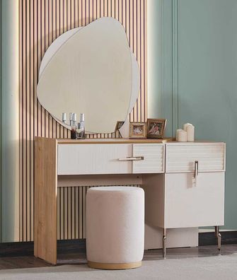 Kosmetiktisch mit Regalen im modernen Stil für das Schlafzimmer