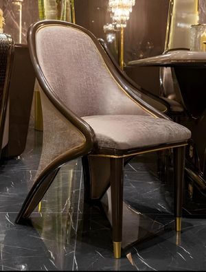 Moderner Braun-Beiger Sitzstuhl Stilvoller Sitzstuhl Armlehnenstuhl