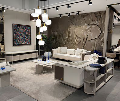 Moderne Weiße Wohnzimmer Couchgarnitur Designer TV-Lowboard Tisch