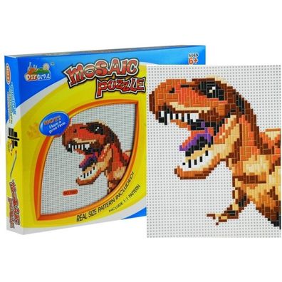 Steckspiel Mosaik Kreativ Mosaikset Dinosaurier Mosaik-Puzzle