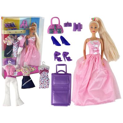 Lucy Puppenzubehör Koffer Prinzessin Set