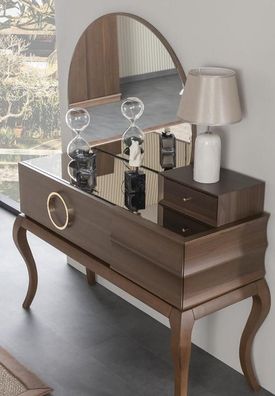 Schminktisch Kommode Verspiegelt Kosmetiktisch Frisierkommode mit Spiegel