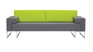 Sofa 2-Sitzer Design Couch Sofa Sitzer Leder Lounge Polster Luxus Ohren Sitz