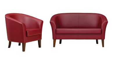 Sofa Sessel 1 Sitzer Sofa Polster Sofa 2-Sitzer Büromöbel Design Luxus