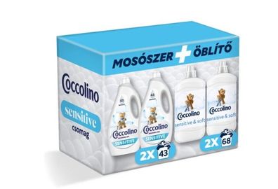 Coccolino Sensitive Spül- und Waschpackung