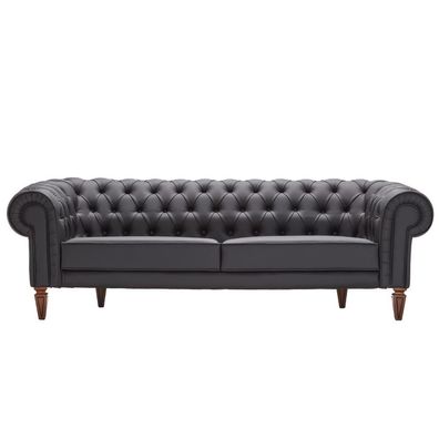Sofa 2 Sitzer Chesterfield Leder Sofa Polster Sofas Design Luxus Couch Sofas