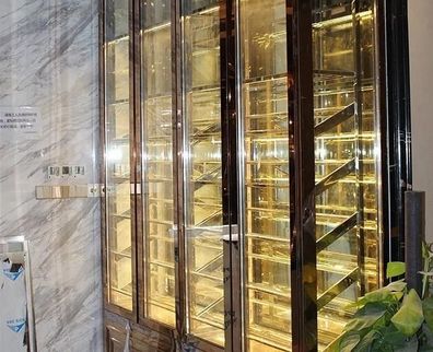 Weinschrank Weinkühlschrank Schaukasten Weinmöbel Schrankvitrine