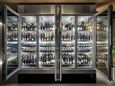 Weinschrank Weinkühlschrank Schaukasten Weinmöbel Schrankvitrine