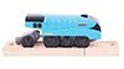 Blaue Lokomotive " allard" (batteriebetrieben)