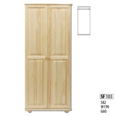 Landhaus Kleiderschrank Massive Schlafzimmer Schränke Holz Möbel Schrank Neu