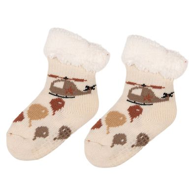 Clayre & Eef Baby-Haussocken für 0?24 Monate Beige Synthetisch