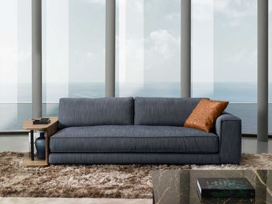 Sofas Zimmer Möbel Dreisitzer Design Dreisitzer Couch Polster Sofa Blau Prianera