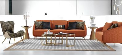 Sofagarnitur 3 + 2+1 Sitzer Set Design Sofa Polster Couchen Wohnzimmerset Gruppen