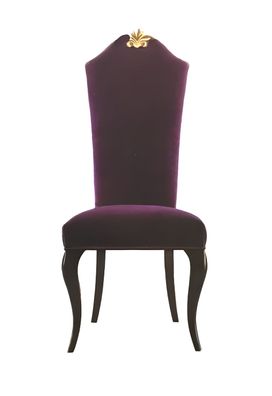 Stuhl Thron Sessel Set Esszimmer Designer Holz Antik Stil Barock Rokoko Stühle