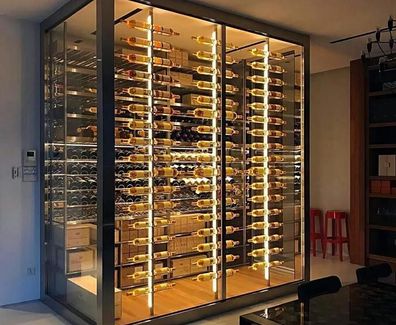 Weinschrank Weinkühlschrank Schaukasten Weinmöbel Schrankvitrine