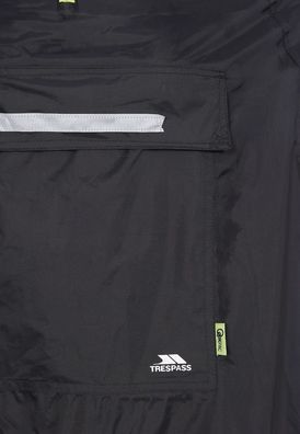 Trespass Regenjacke Qikpac Poncho - Unisex Packaway Poncho Black