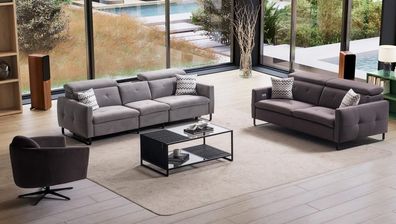Sofagarnitur 3 + 2+1 Sitzer Modern Stil Sofas Set Wohnzimmer Sofa Sessel Relax Neu