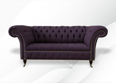 Zweisitzer Ledersofa Wohnzimmer Designer Couchen Polster Sofa Sofas 2 Sitzer