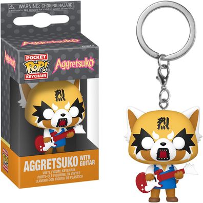Aggretsuko - Aggretsuko with Guitar Schlüsselanhänger Funko Keychain