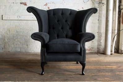 Sessel Fernsehsessel Möbel Klassische Couch Ohrensessel Chesterfield Designer