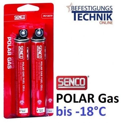 2x Gaskartuschen Polar Gas roter Ring für Senco Paslode Tjep Makita Hitachi BeA 165mm
