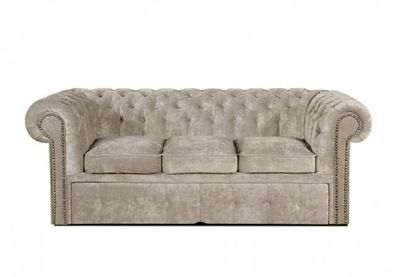 Chesterfield Textil Sofa Couch Ledersofa Bettfuntion Sofagarnitur Schlafsofa NEU