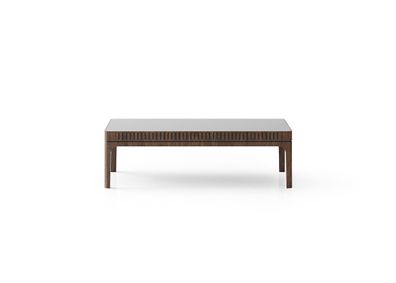 Eleganter brauner Couchtisch aus Holz für modernes Wohnzimmer