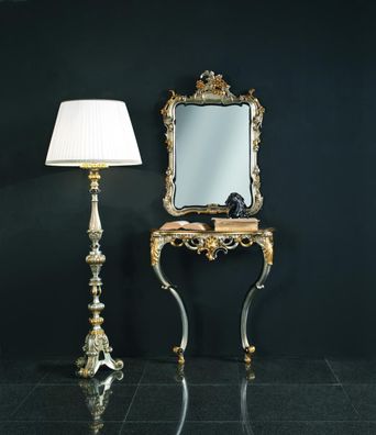 Konsolen Schminktisch Kosmetik Tisch Spiegel Kommode Tische Friseur 2tlg. Set