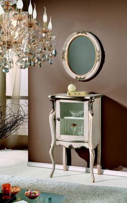 Wohnzimmer Italienische Möbel Klassischer Barock Stil Kommode Holz Glas Barock