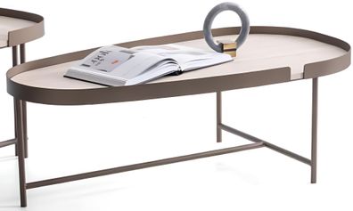 Stilvoller Beiger Couchtisch Moderne Wohnzimmer Holztische