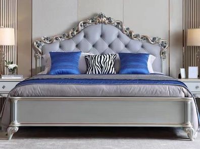 Edles Chesterfield Bett Klassische Schlafzimmer Betten Doppelbett